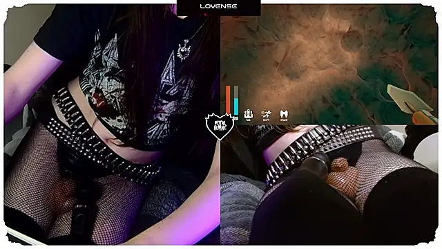 Show de m3talfemme na webcam