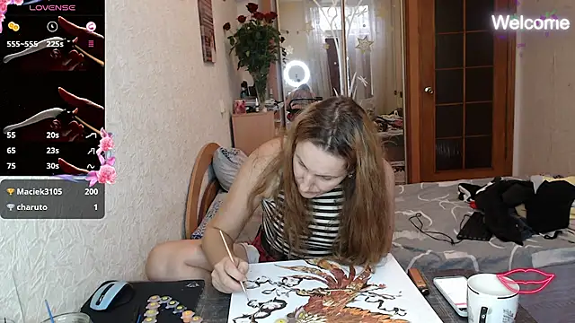 XXX chat uživo modela Yevgeshka-Milashka