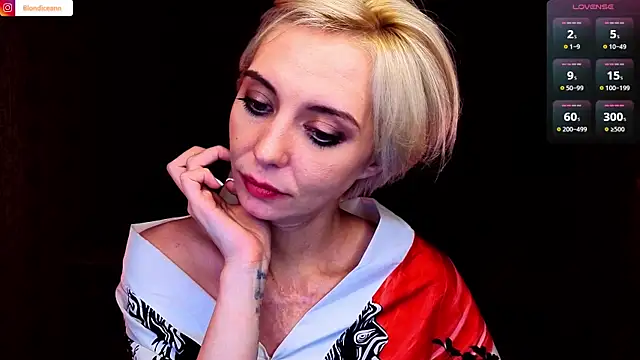 Blondicen Webbikameraesitys