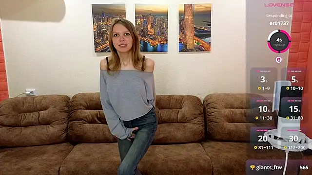 Show de EvaMerli na webcam