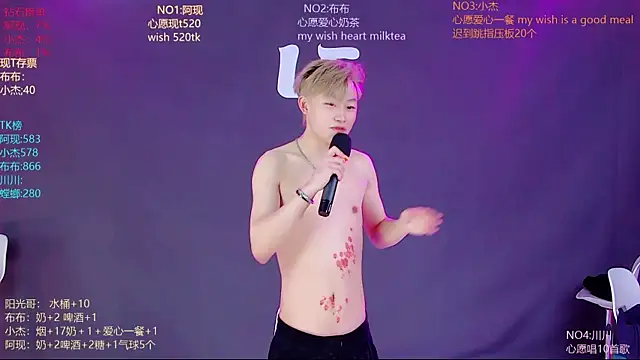 M-handsome-boyn Webbikameraesitys