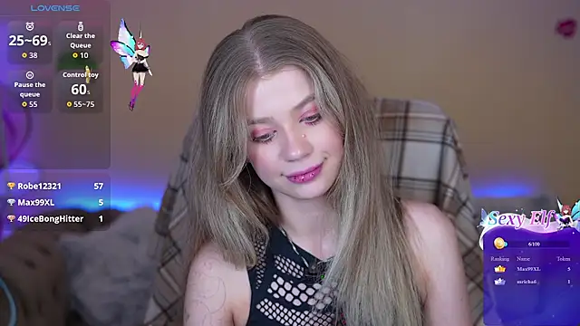 Show de SunnyLay na webcam