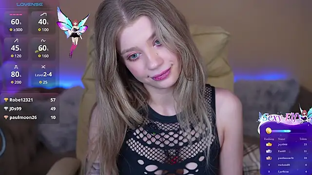 Show de SunnyLay na webcam