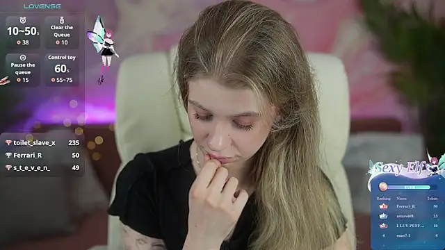 Show de SunnyLay na webcam