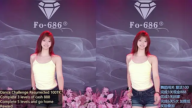 Show de FO-6868 na webcam