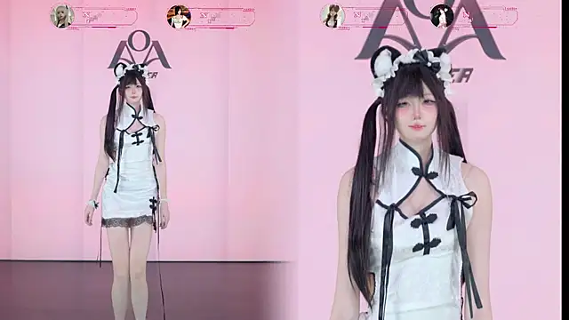 Show de AOA-001 na webcam