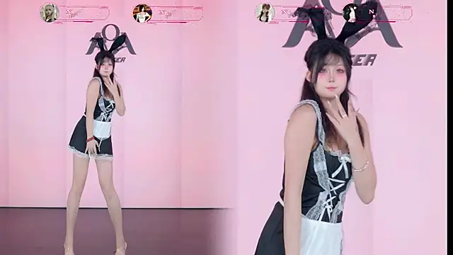 Show de AOA-001 na webcam