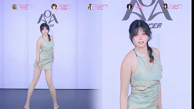 Show de AOA-001 na webcam
