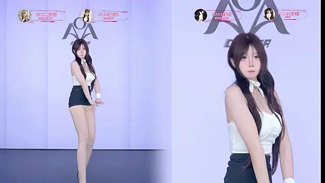 Show de AOA-001 na webcam