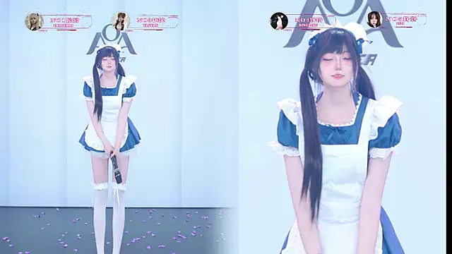 Show de AOA-001 na webcam