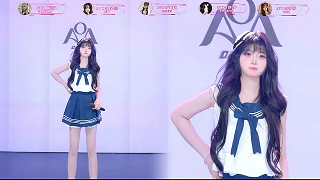 Show de AOA-001 na webcam