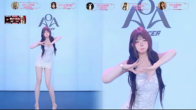 Show de AOA-001 na webcam