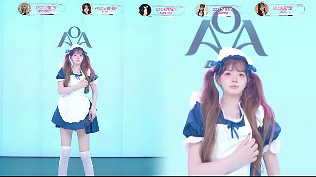 Show de AOA-001 na webcam