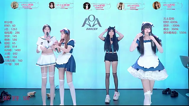 AOA-001のウェブカメラショー