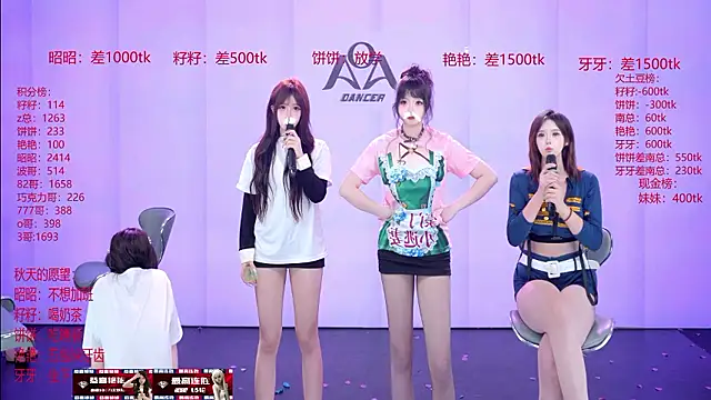 Show de AOA-001 na webcam