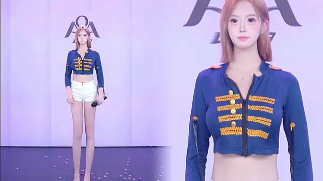 Show de AOA-001 na webcam