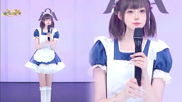 Show de AOA-001 na webcam