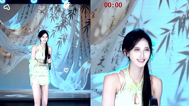 Show de TA-001 na webcam