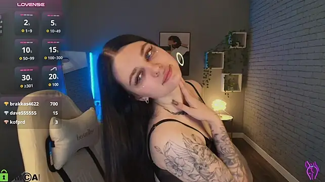 Mihcela_Furett Pertunjukan Webcam