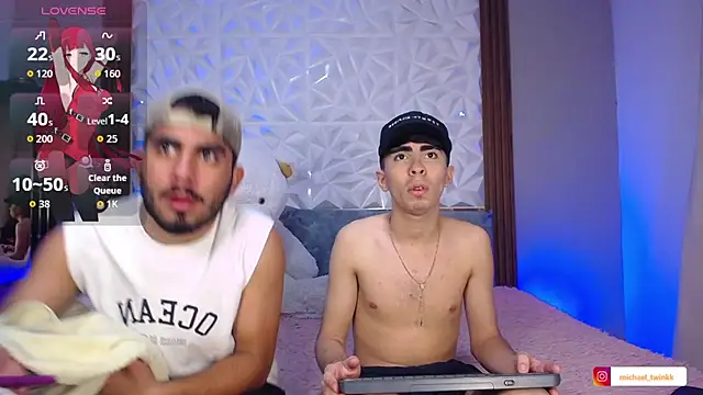 Michael_and_twinkk: διαδικτυακό σόου στην κάμερα