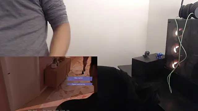 Show de 3d_amigo na webcam