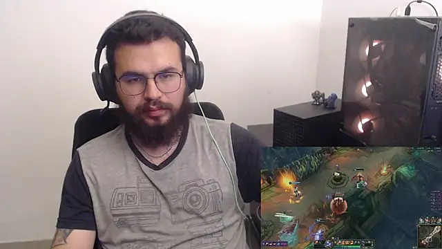 Show de 3d_amigo na webcam