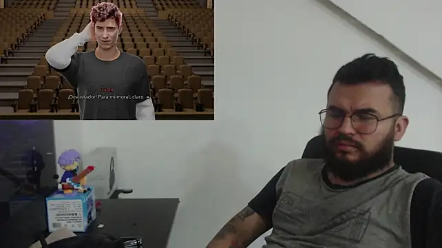 Show de 3d_amigo na webcam