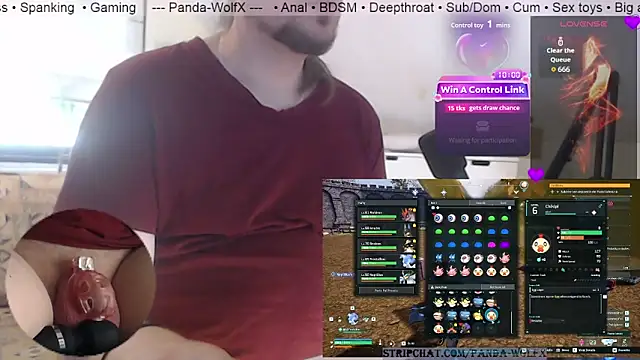 Webkamerová show Panda-WolfX
