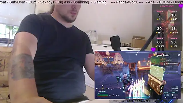 Panda-WolfX Adlı Modelin Web Kamerası Şovu