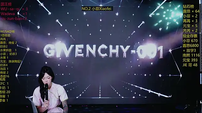 GIVENCHY-001のウェブカメラショー