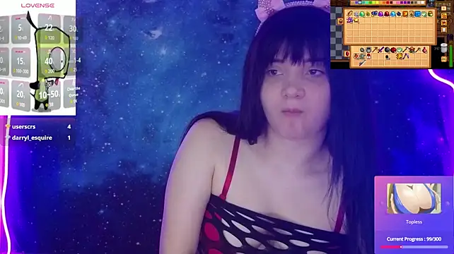 הופעת וובקאם של Trixiedoescamcam