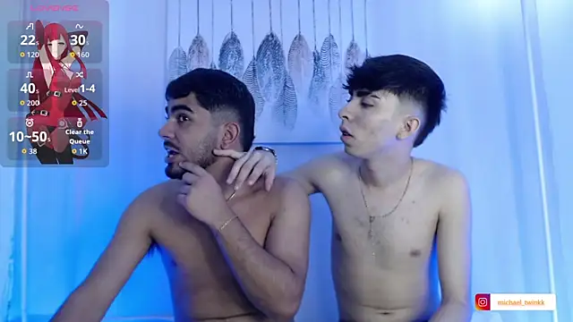 Show modela Michaell_and_twink na web-kameri