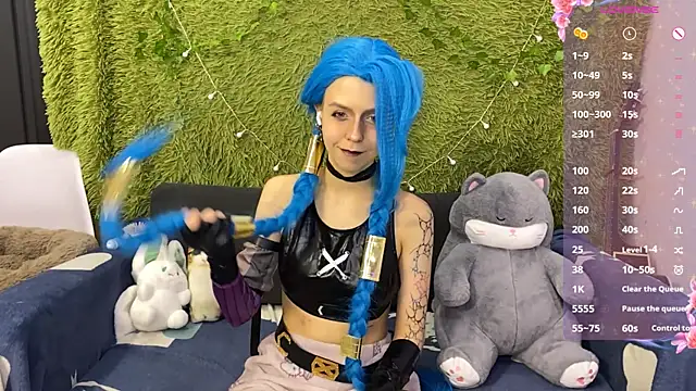Show de LuniBless na webcam