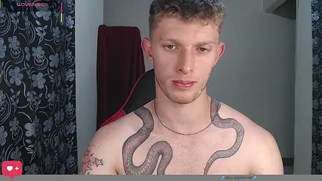 Show modela andrewxbii na web-kameri