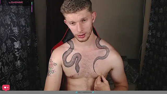 Show modela andrewxbii na web-kameri