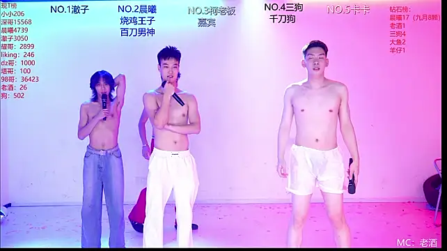 Show de Heartbroken-boys na webcam