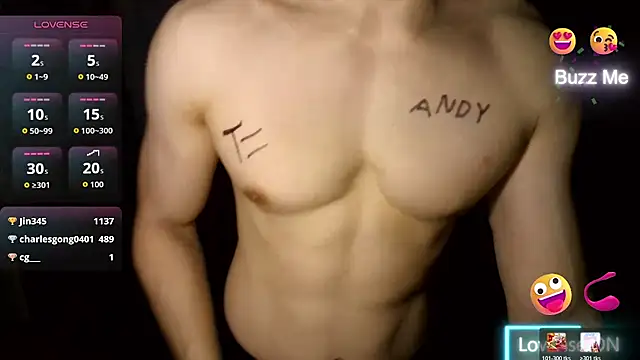 Show de DearJackASMR na webcam