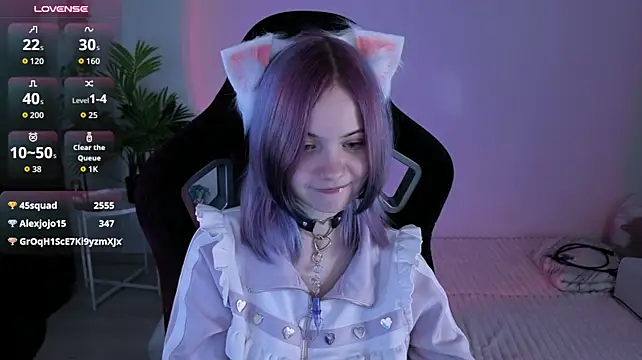 Show de Hikkacat na webcam
