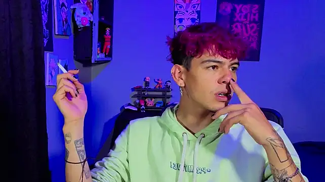 Show de MikeyKuro na webcam