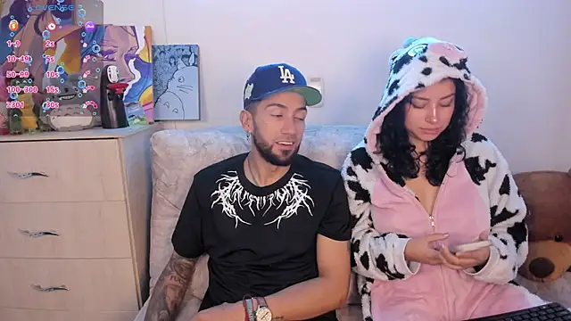 Show de couplevibesss na webcam