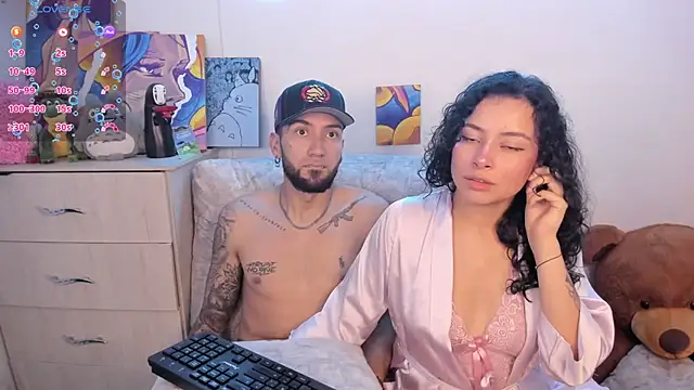 Show de couplevibesss na webcam