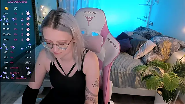 Show de LunarGlow na webcam