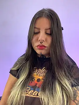 Show de ElliWeaver na webcam