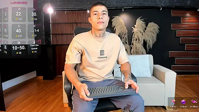 Show de Joshuadiorr na webcam