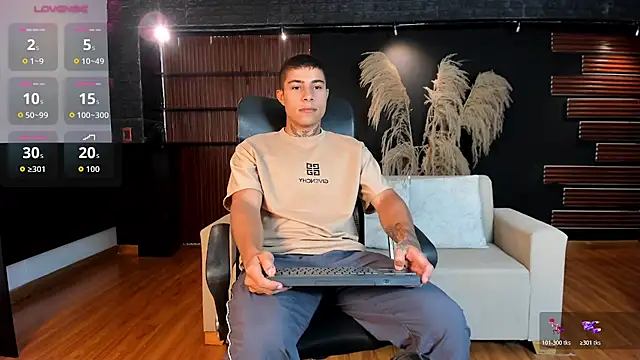 Show de Joshuadiorr na webcam