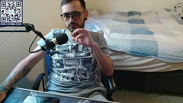 Show de NuDragon na webcam