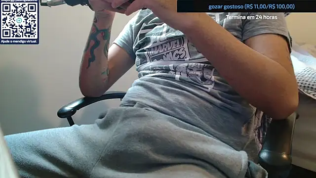 Show de NuDragon na webcam