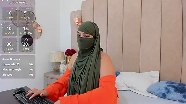 Pertunjukan Kamera Web MalikaStar_