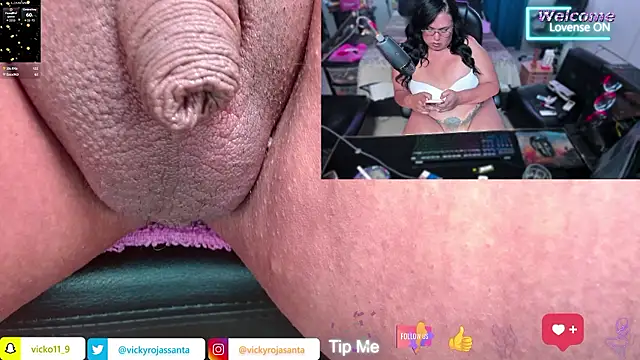 Show de Tyffanny-Evans na webcam