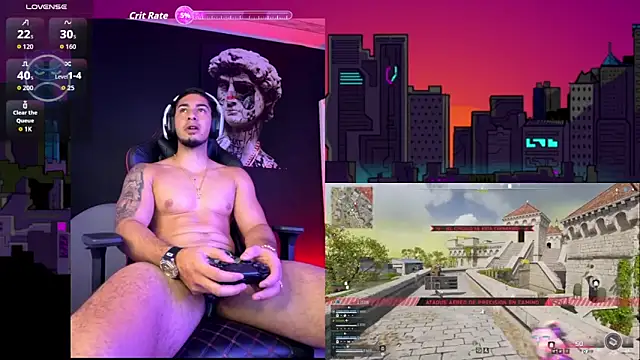Show modela Dimitri_Colleman na web-kameri